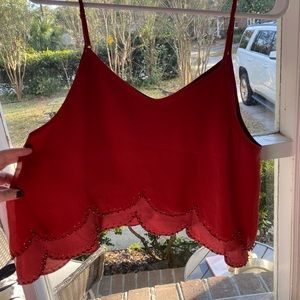 Forever 21 Beaded Trim Crop Top!